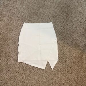 Forever 21 Asymmetrical White Skirt
